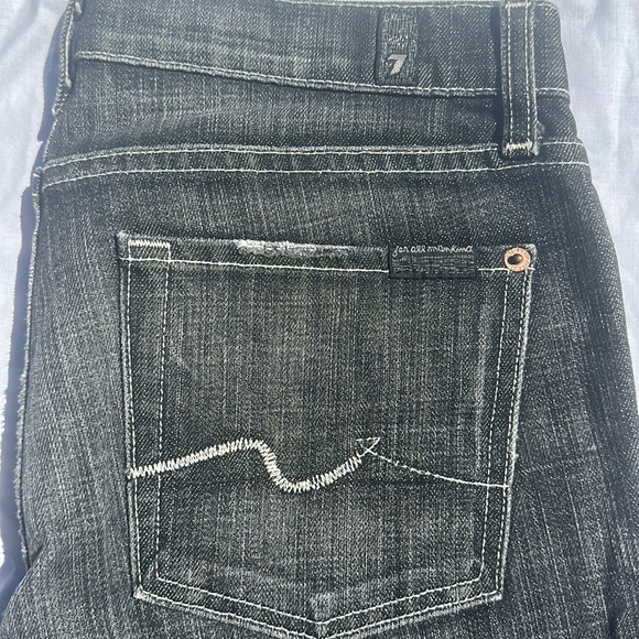 Seven for all mankind Bootcut QC black denim cut#711575 Size 27 - Picture 9 of 15